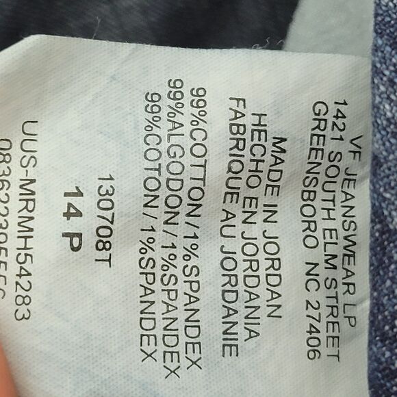 Riders by LEE Womens Size 14P Blue Solid Boot Cut Jeans - Picture 7 of 12